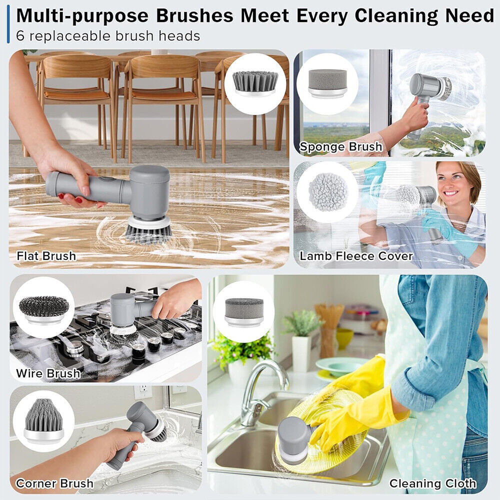 NovaScrub // Pro 8-in-1 Power Scrubber
