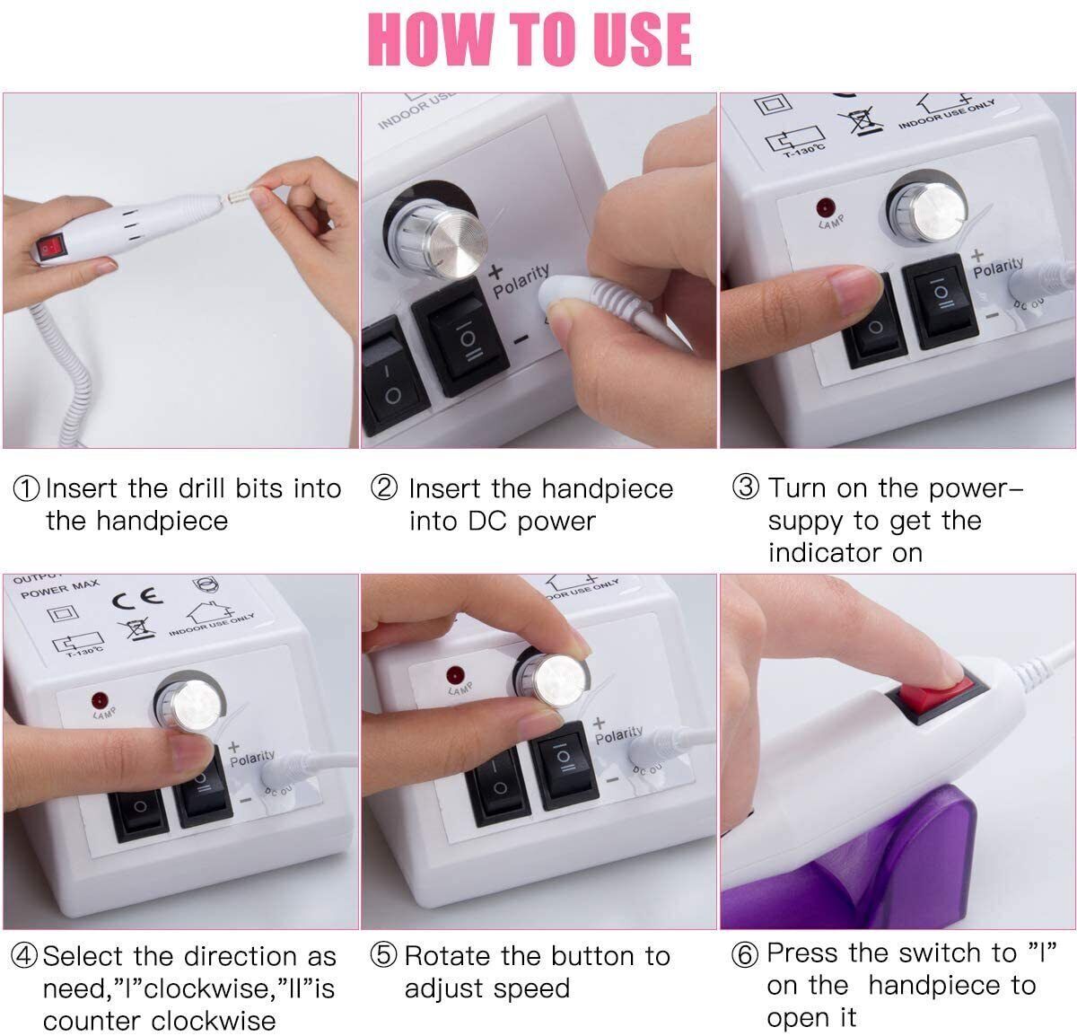 NovaGlow // Electric Nail Drill & Manicure Set