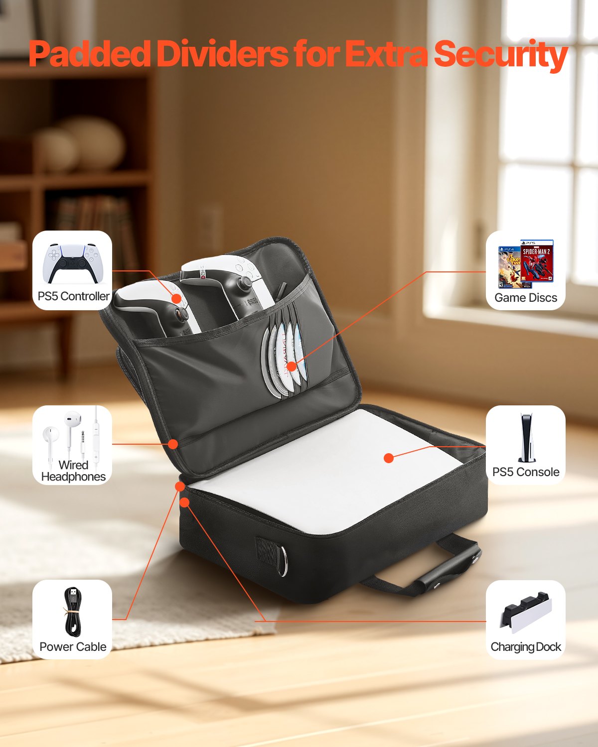 Deluxe Hard-Shell Travel Case for PS5