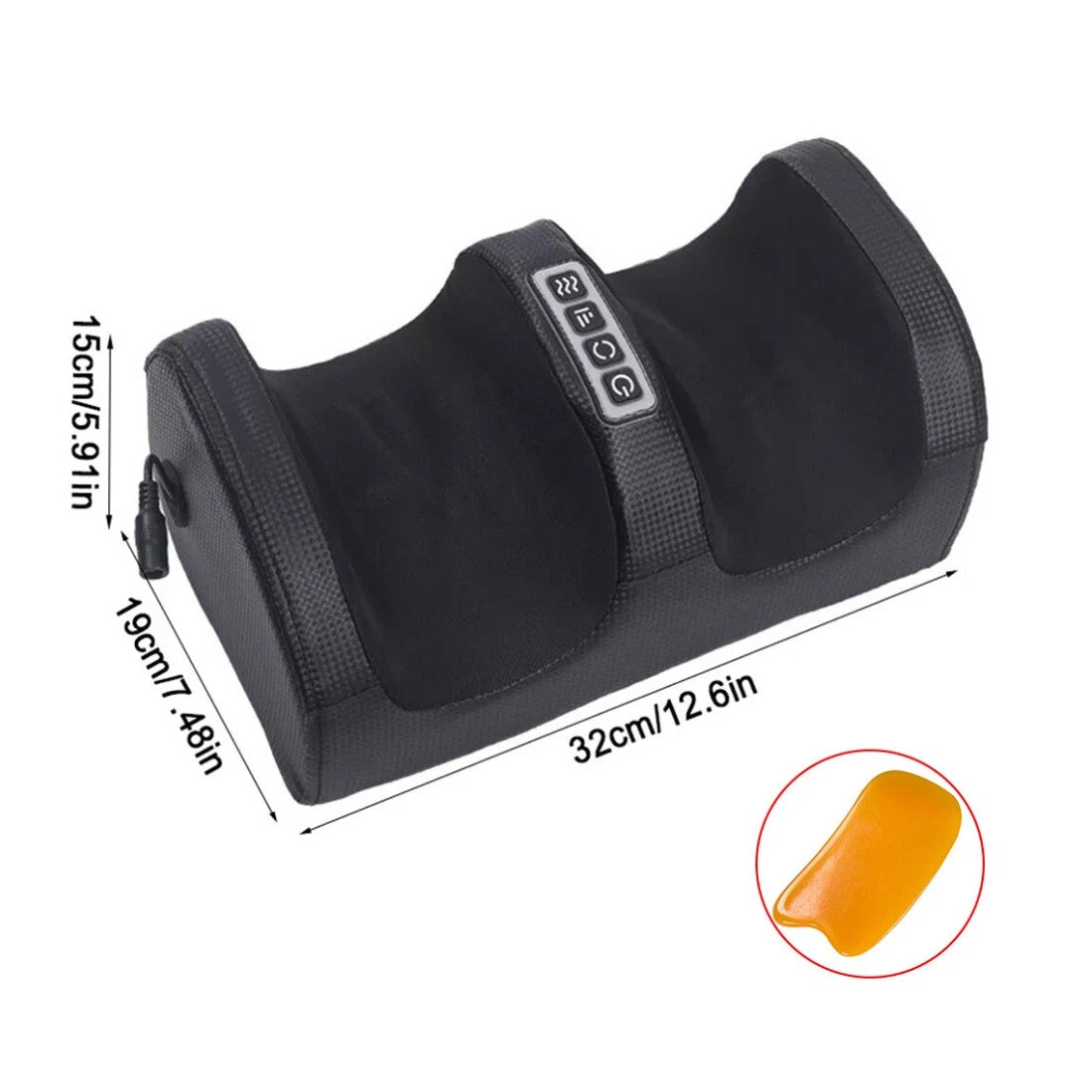 NovaPulse circulation booster dimensions: 32cm length by 19cm height compact design